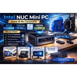 Intel NUC Mini PC – i5 (8e Gen) / 8GB / 256GB SSD